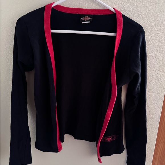 Harley-Davidson Black Jacket with Red Accents - Picture 1 of 5
